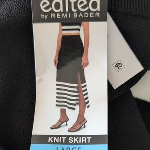 Edited by Remi Bader Black and White Maxi Skirt